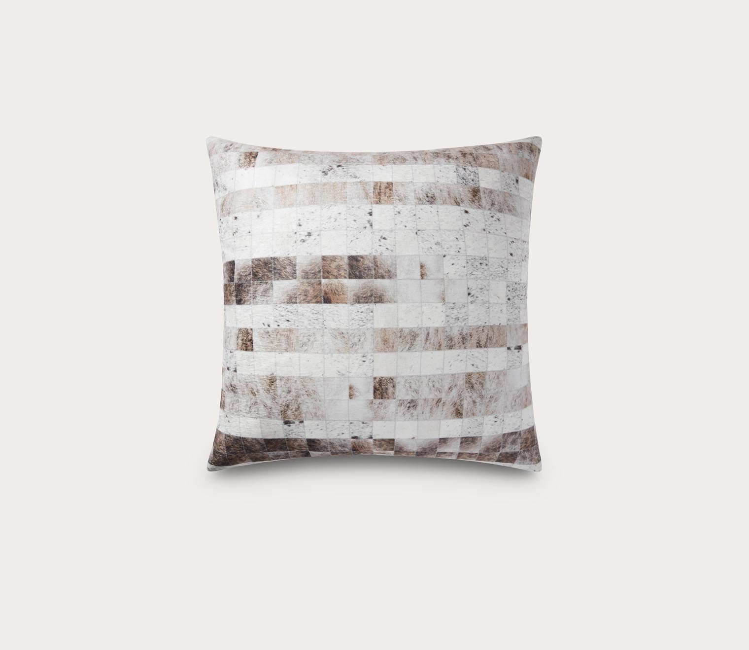 Geometric Faux Hide Floor Pillow Set of 2