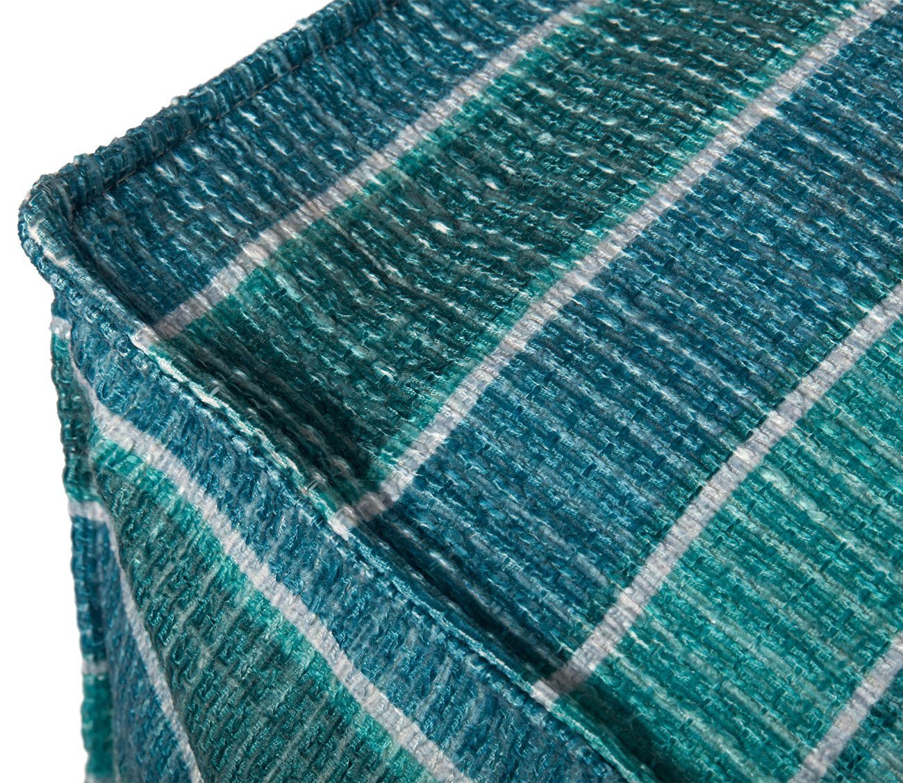 Loloi Lagoon Stripe Square Pouf by Loloi