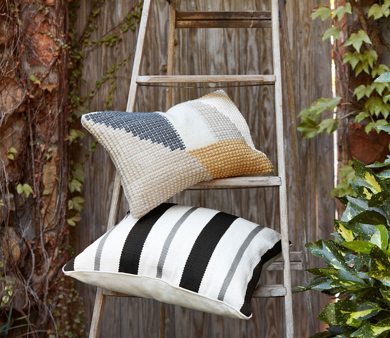 Loloi Pieced Block Throw Pillow Set of 2 by Loloi