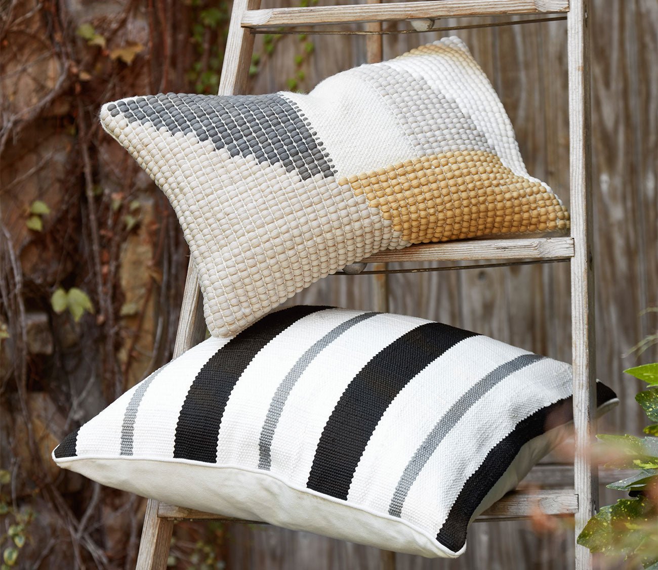 Loloi Pieced Block Throw Pillow Set of 2 by Loloi