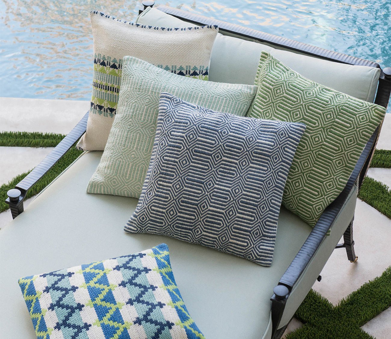 Loloi Woven Geo Throw Pillow Set of 2 by Loloi