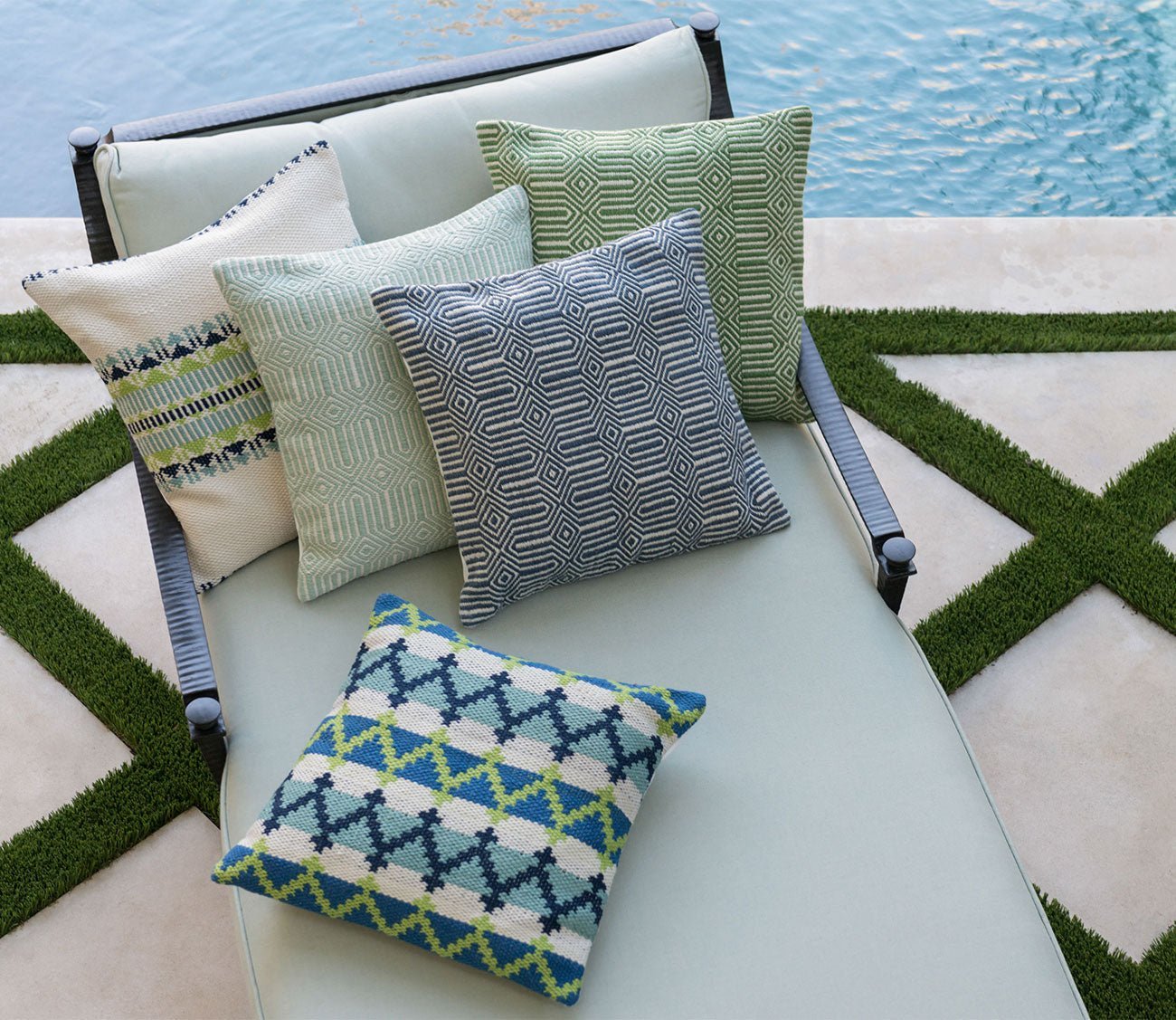 Loloi Woven Geo Throw Pillow Set of 2 by Loloi