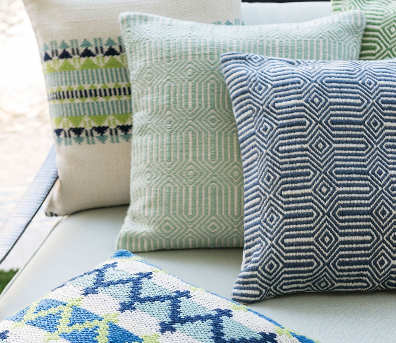 Woven Geo Throw Pillow Set of 2