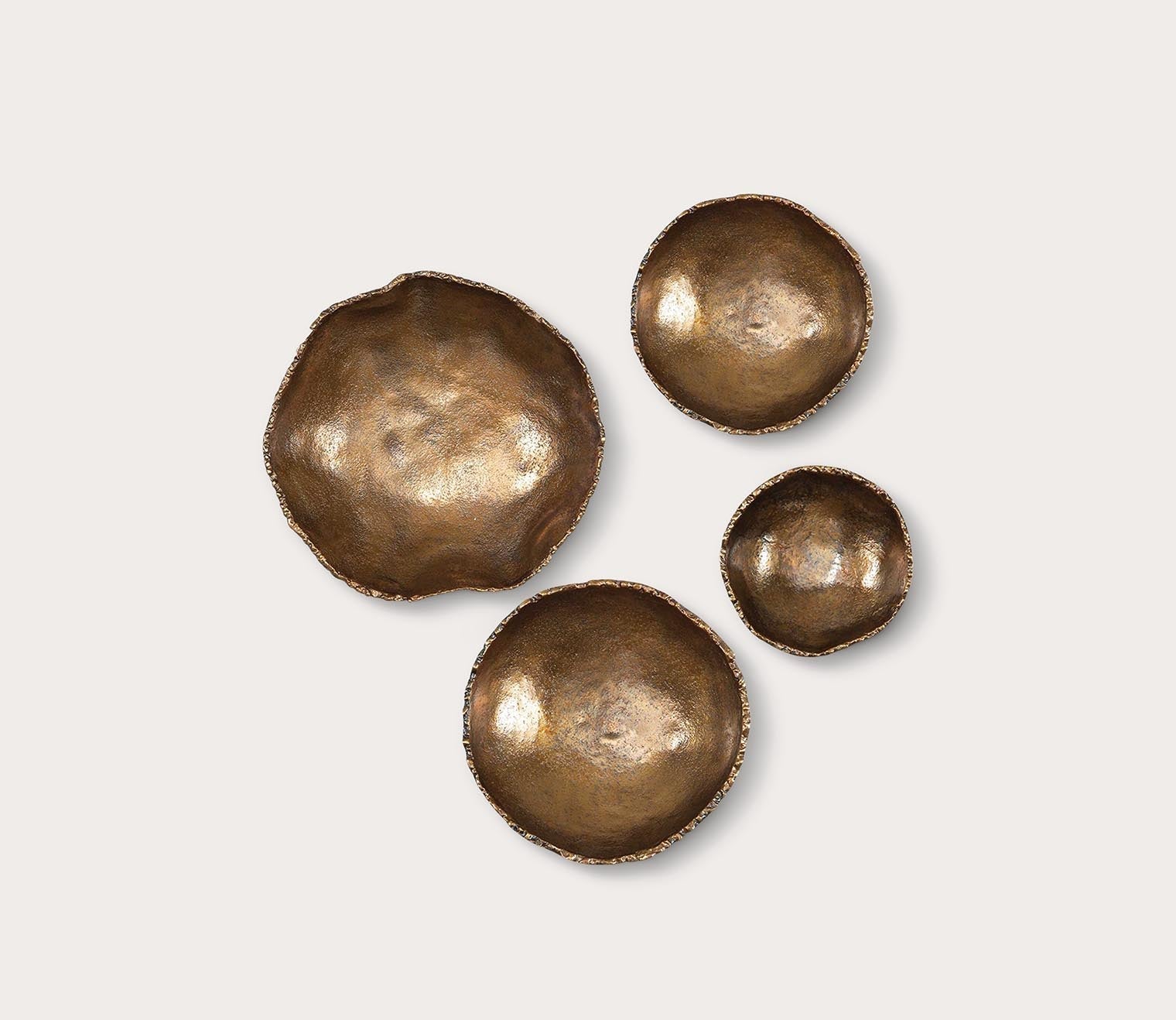 Lucky Coins Metal Wall Decor, Set of 4