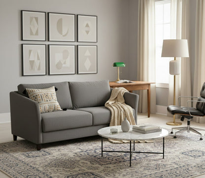 Luonto Naples Sleeper Sofa in gray - roomscene