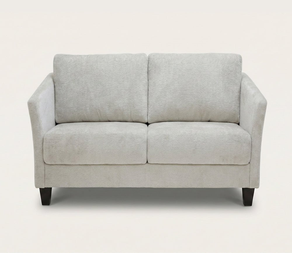 Luonto Naples Sleeper Loveseast in light gray, silo