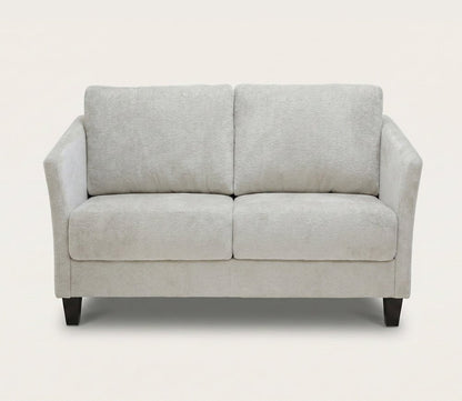 Luonto Naples Sleeper Loveseast in light gray, silo