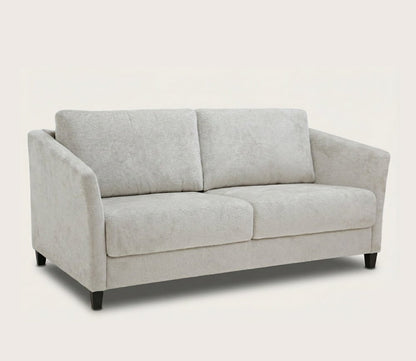 Luonto Naples Sleeper Sofa queen, ivory, silo, side angle