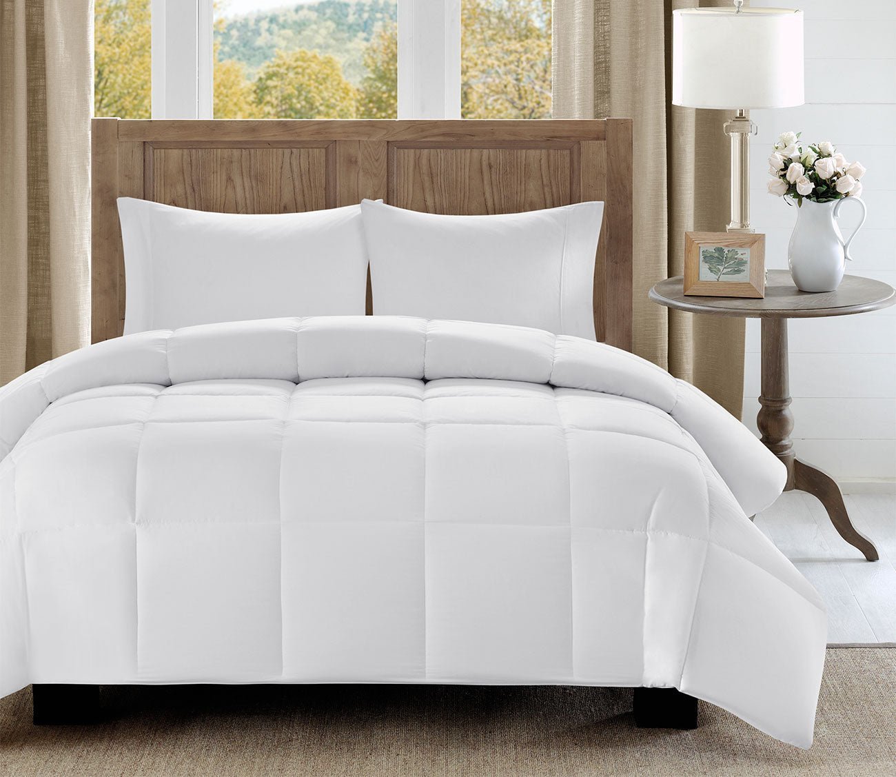 Madison Park Winfield Cotton Percale Luxury Down Alternative Comforter by Madison Park