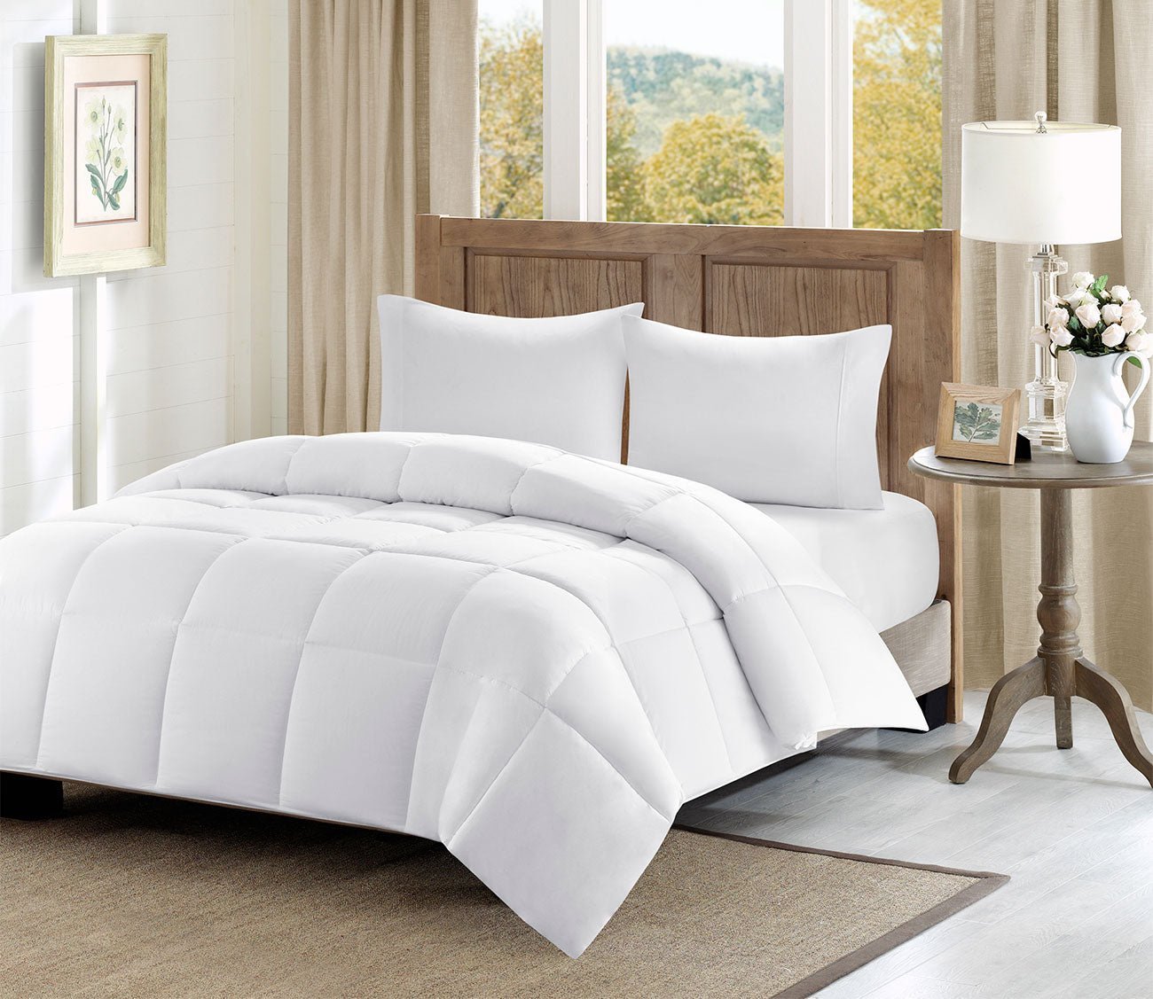 Madison Park Winfield Cotton Percale Luxury Down Alternative Comforter by Madison Park