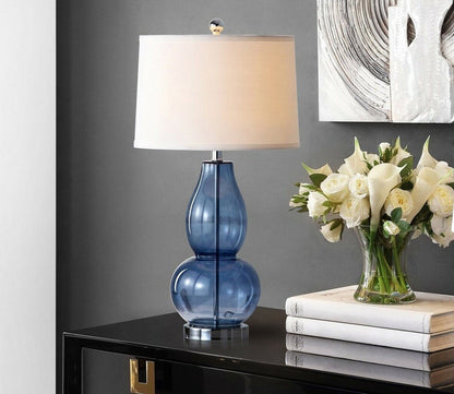 Mercurio Blue Gourd Table Lamp Set of 2 by Safavieh