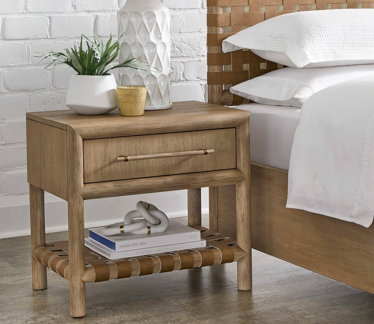 Modus Dorsey 1+-drawer nightstand lifestyle