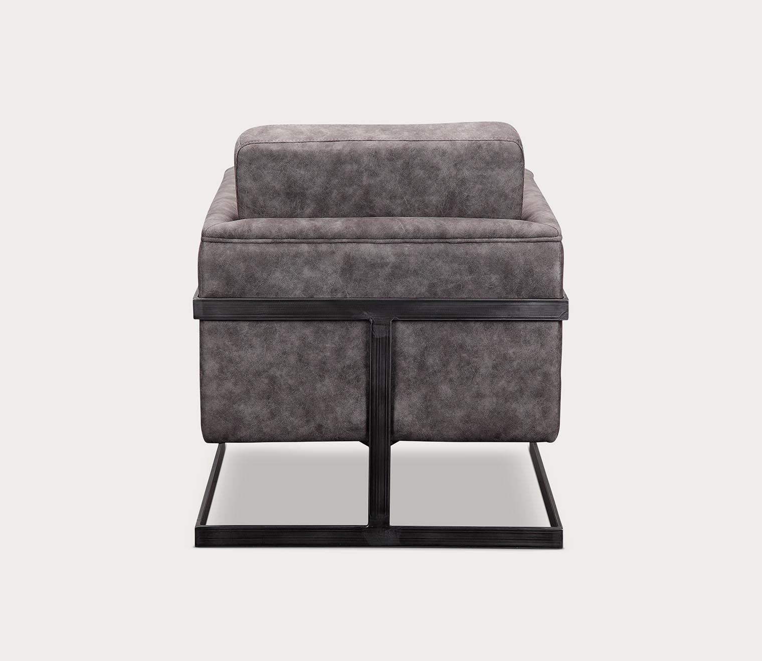 Moe's Furniture Luxley Iron Frame Upholstered Club Chair by Moe's Furniture