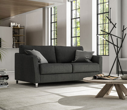 Monika Full XL Sofa Sleeper by Luonto in charcoal