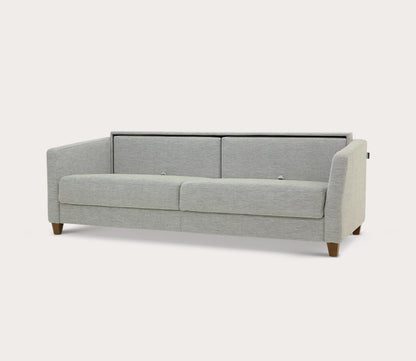 Monika King Sofa Sleeper by Luonto, gray,  silo, part open