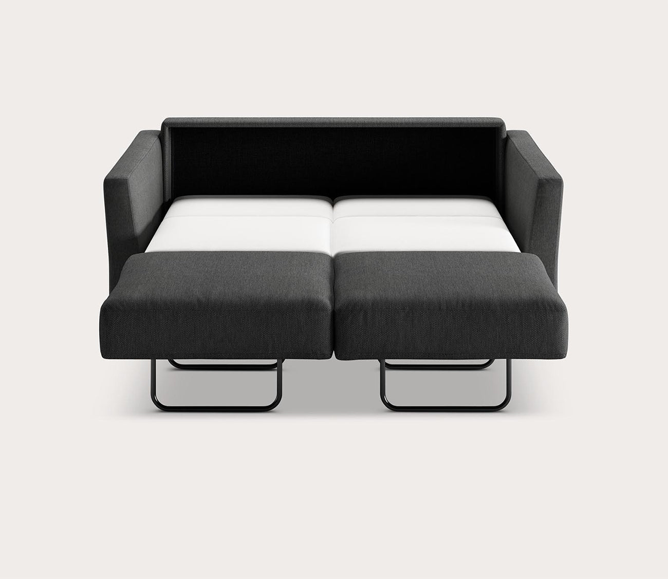 Monika Chair Sleeper by Luonto, charocal, open