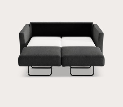 Monika Chair Sleeper by Luonto, charocal, open