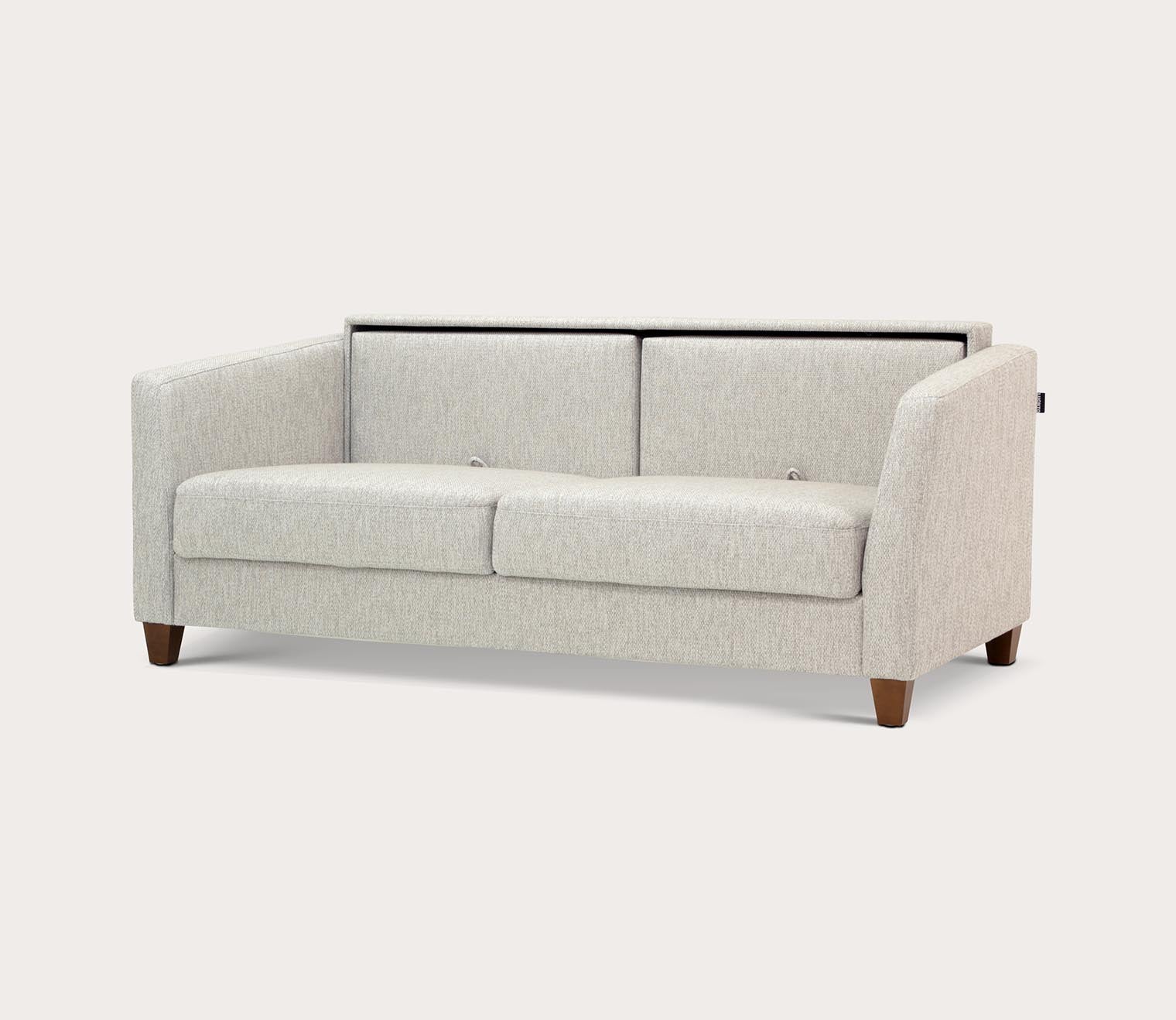 Monika Sofa Sleeper by Luonto, silo, gray, part open