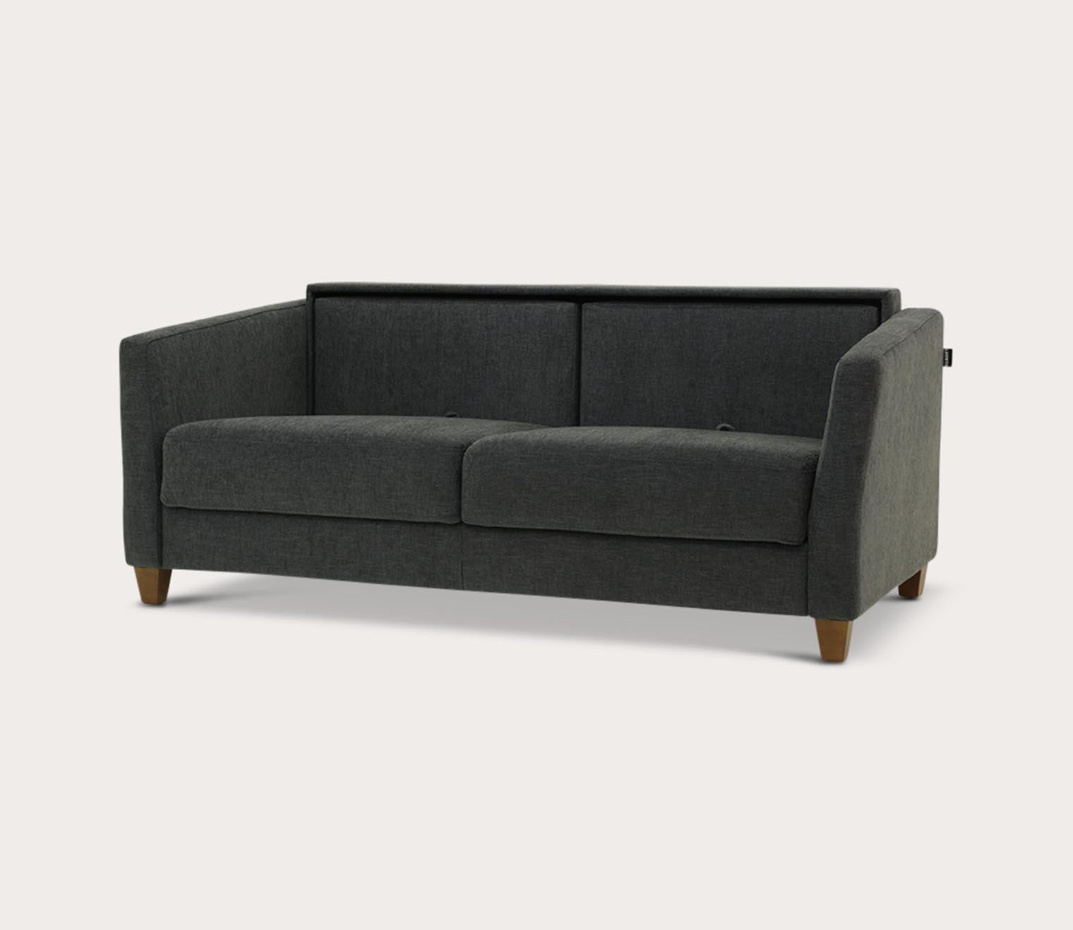 Monika Queen Sofa Sleeper by Luonto, charcoal, part open