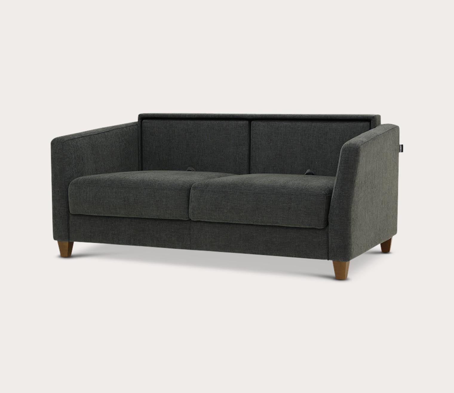 Monika Sofa Sleeper by Luonto, CHARCOAL, PART OPEN