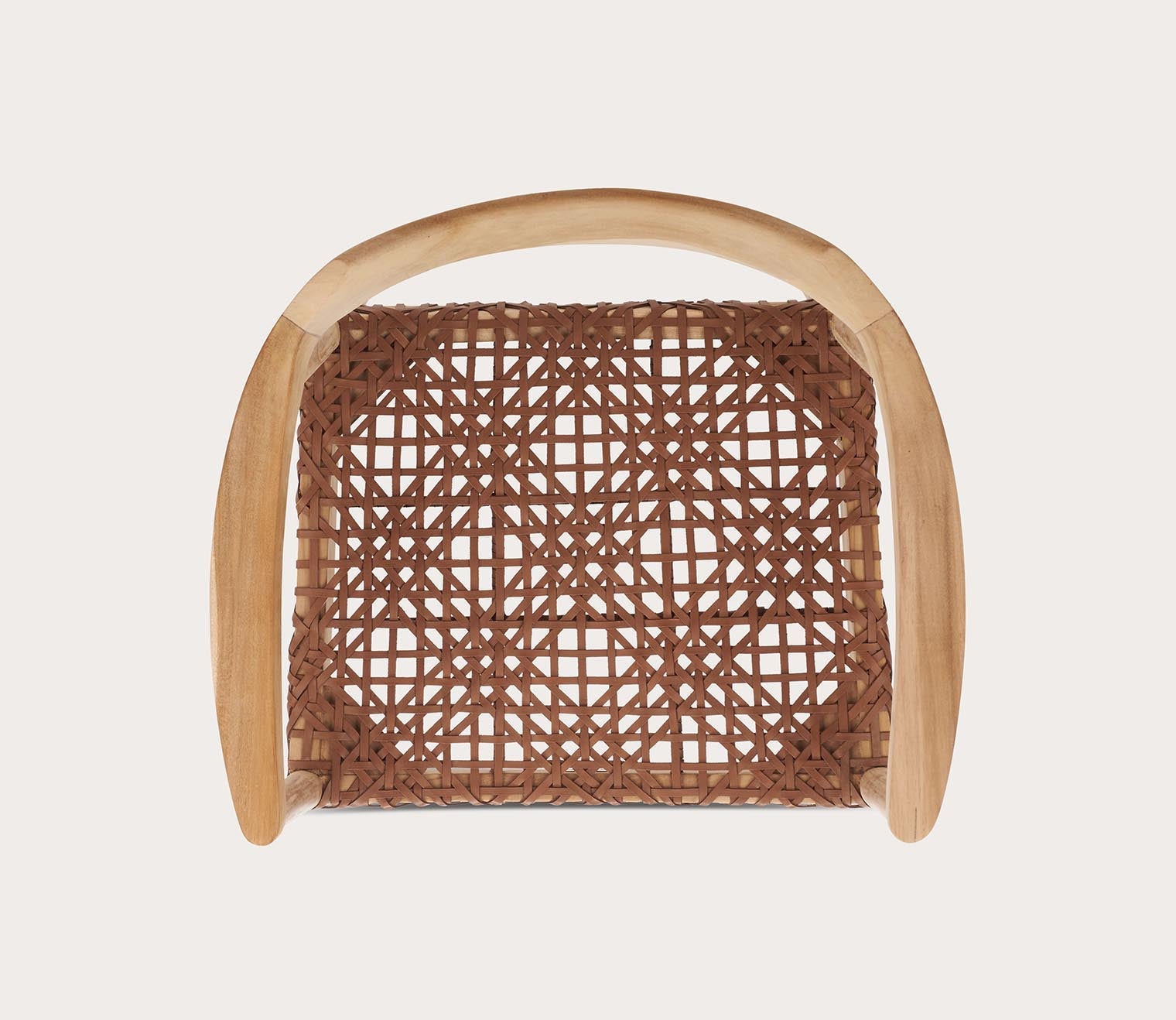 Munro Leather Woven Accent Chair by Safavieh