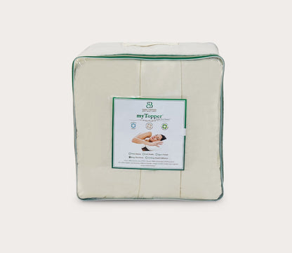 myTopper® Wool Mattress Topper by Sleep & Beyond, packaging