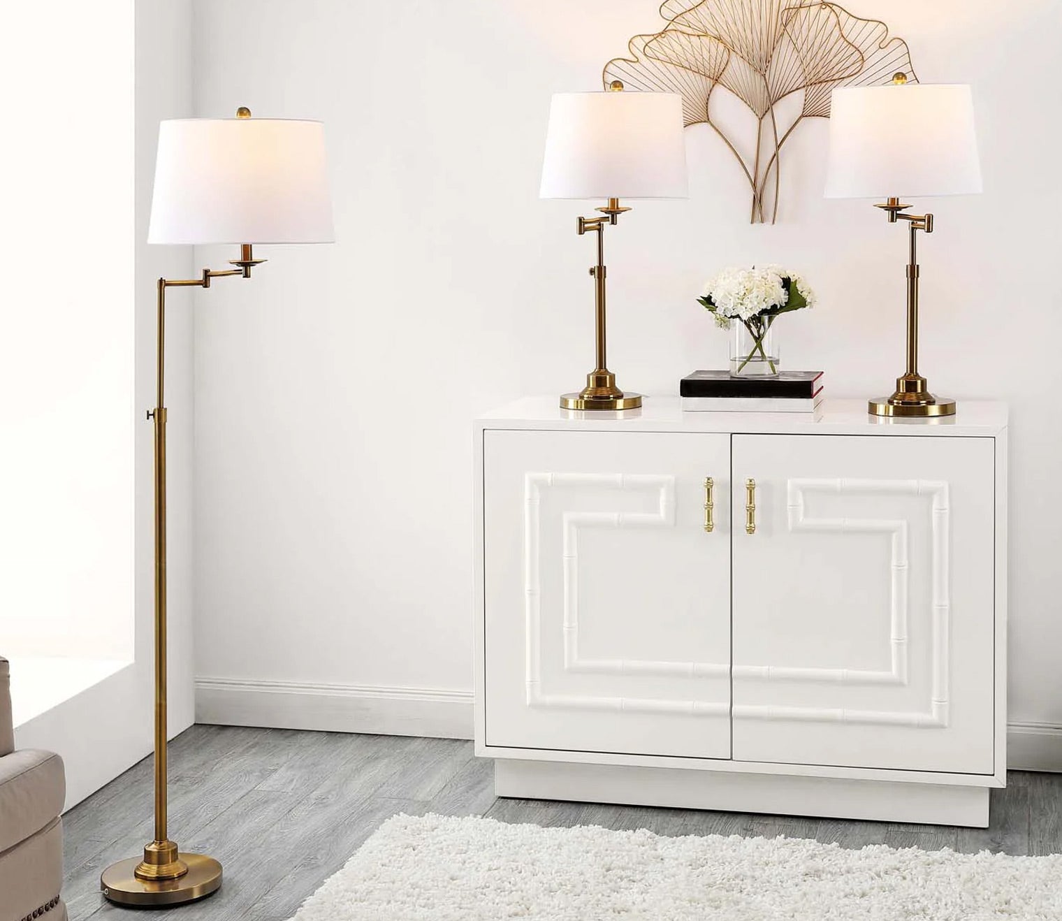 Nadia Gold Floor Lamp