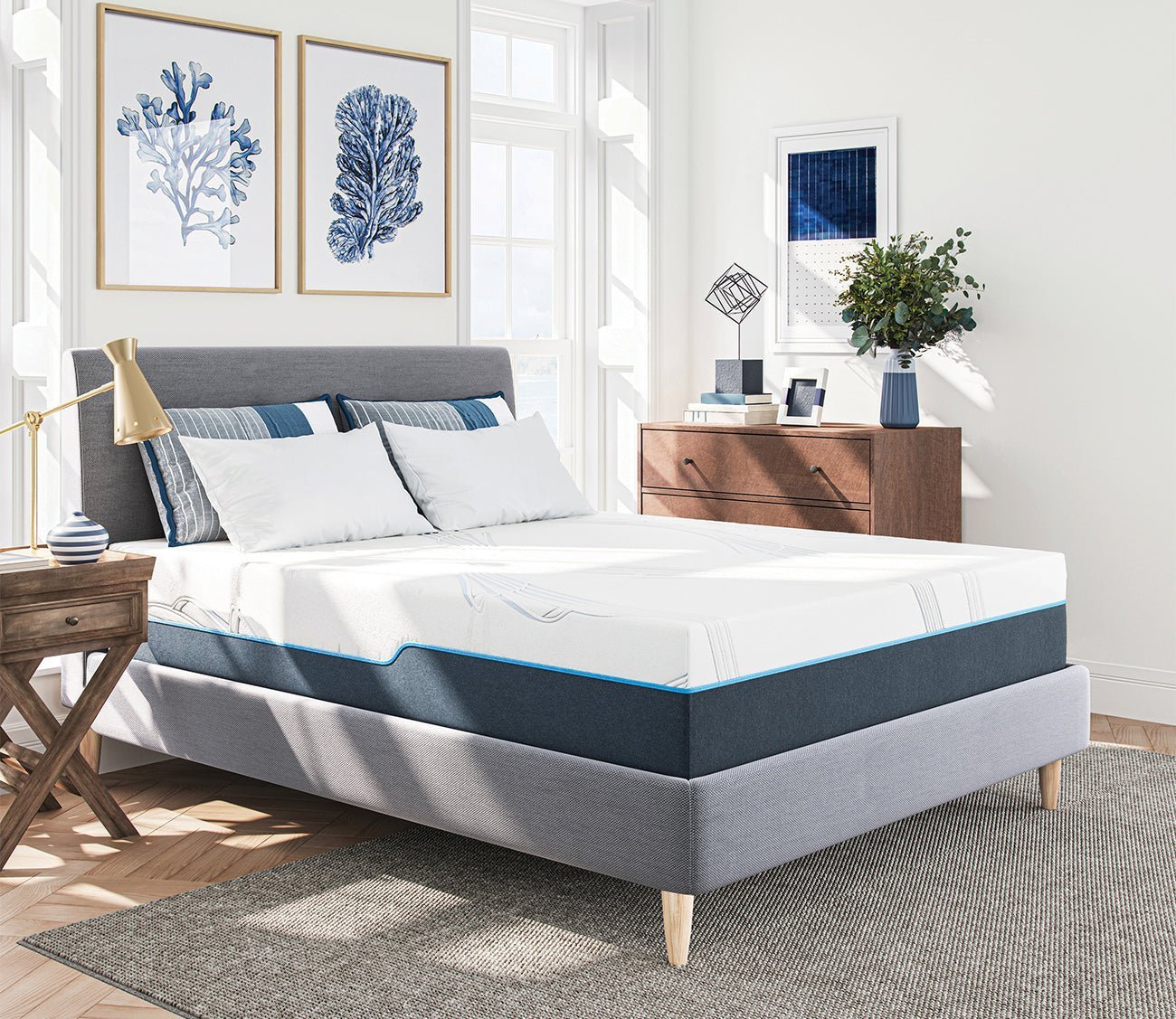 Nautica Reflect 12'' Medium Firm Memory Foam Mattress by Nautica