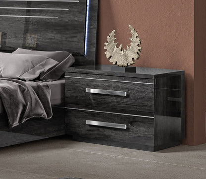 NCA Designs Palmi Lacquered 2 - Drawer Nightstand by NCA Designs