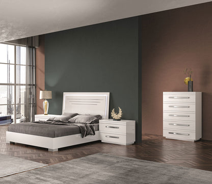 NCA Designs Palmi Lacquered 5 - Drawer Chest by NCA Designs