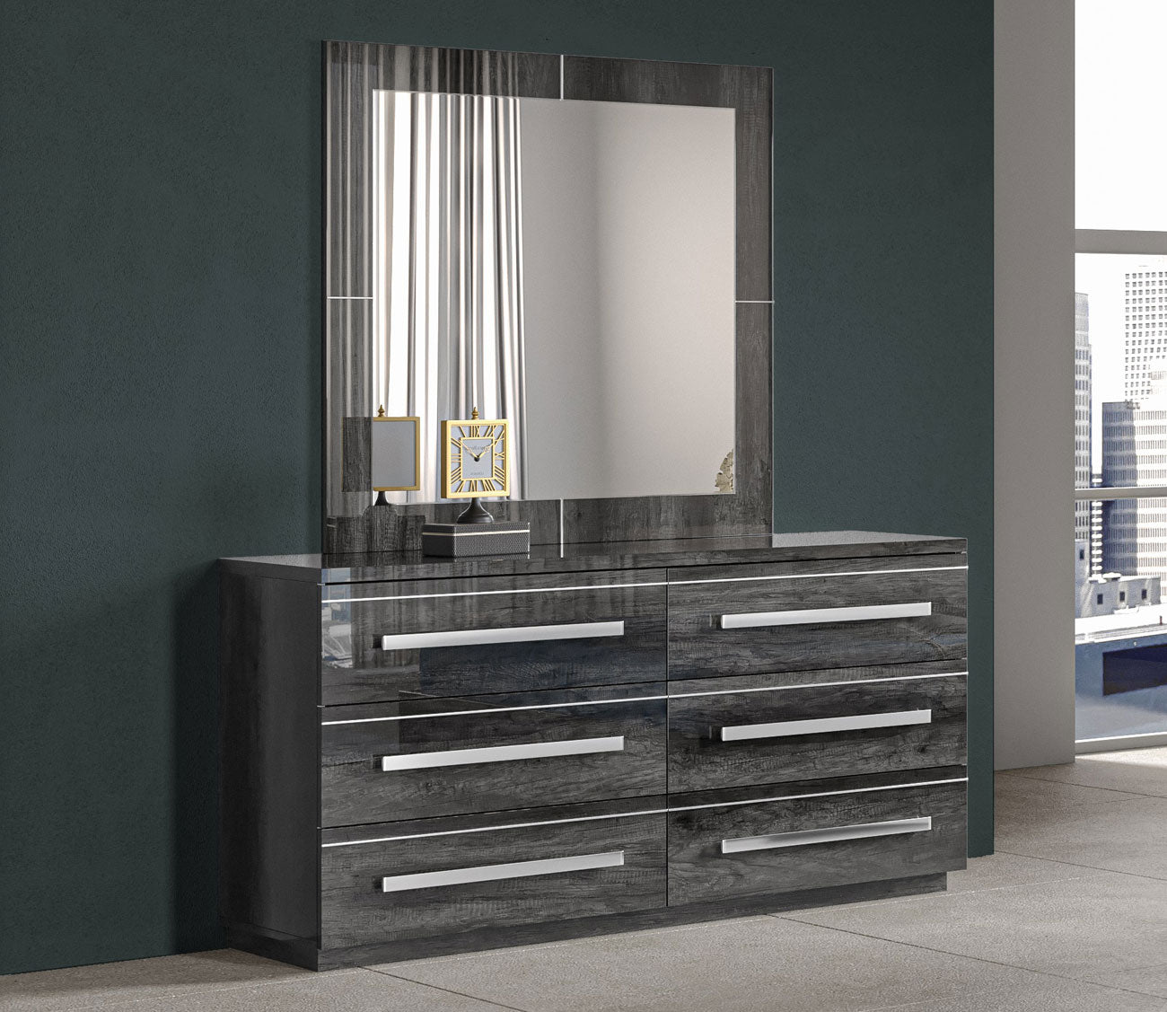 NCA Designs Palmi Lacquered 6 - Drawer Dresser by NCA Designs