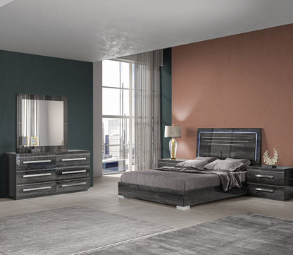 NCA Designs Palmi Lacquered LED Panel Bed by NCA Designs