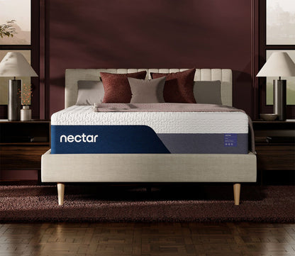 Nectar 5.0 Luxe Memory Foam Mattress in a lifestyle setting.