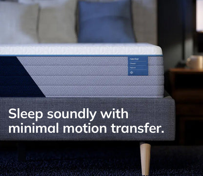 Nectar 5.1 Classic Hybrid Mattress showing minimal motion transfer.