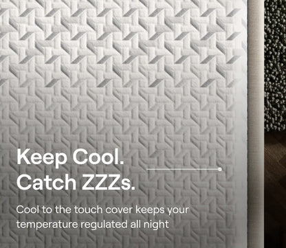 Nectar 5.1 Premier Memory Foam Cooling Mattress cover with a geometric quilted pattern.