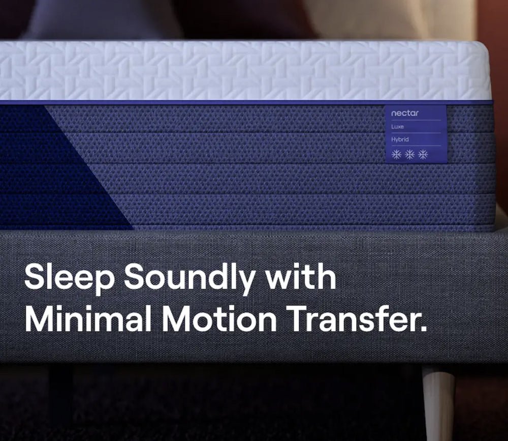 Nectar 5.1 Ultra Hybrid Mattress - close-up of minimal motion transfer feature.