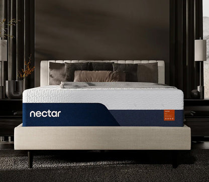 Lifestyle image of Nectar 5.1 Ultra Memory Foam Mattress in a modern bedroom setting.
