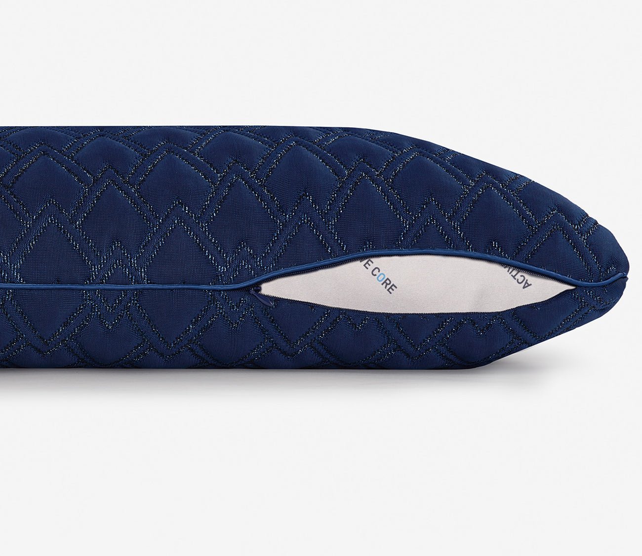 Night Ice Performance Pillow by Bedgear, 0.0, close up of removeable zipper over