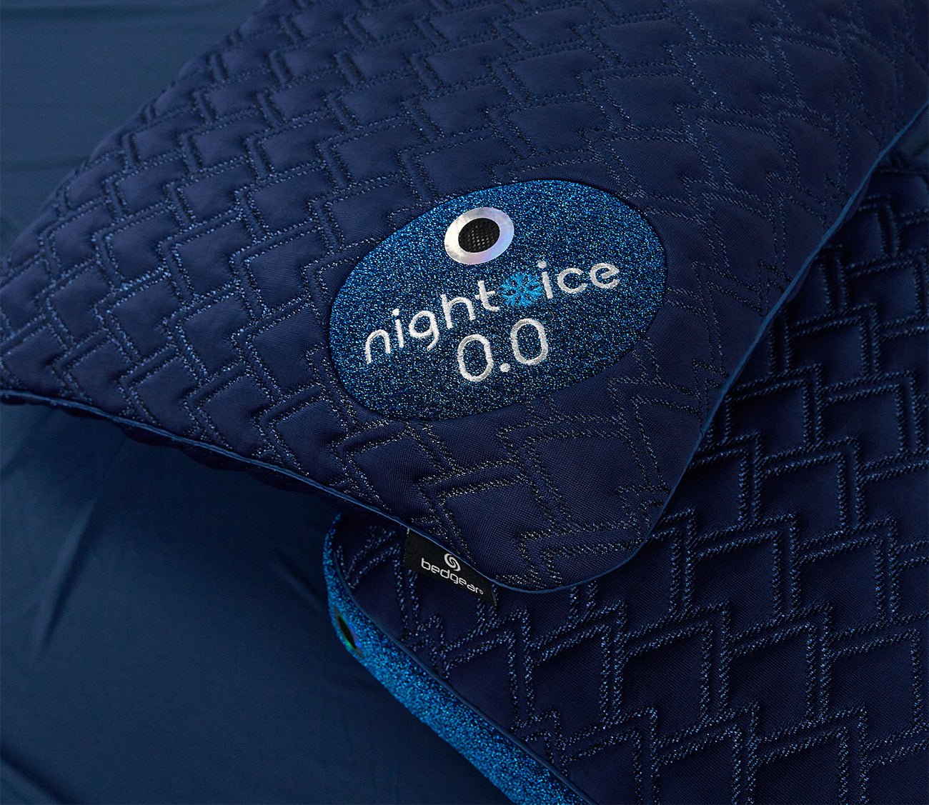 Close up of Night Ice 0/0 pillows