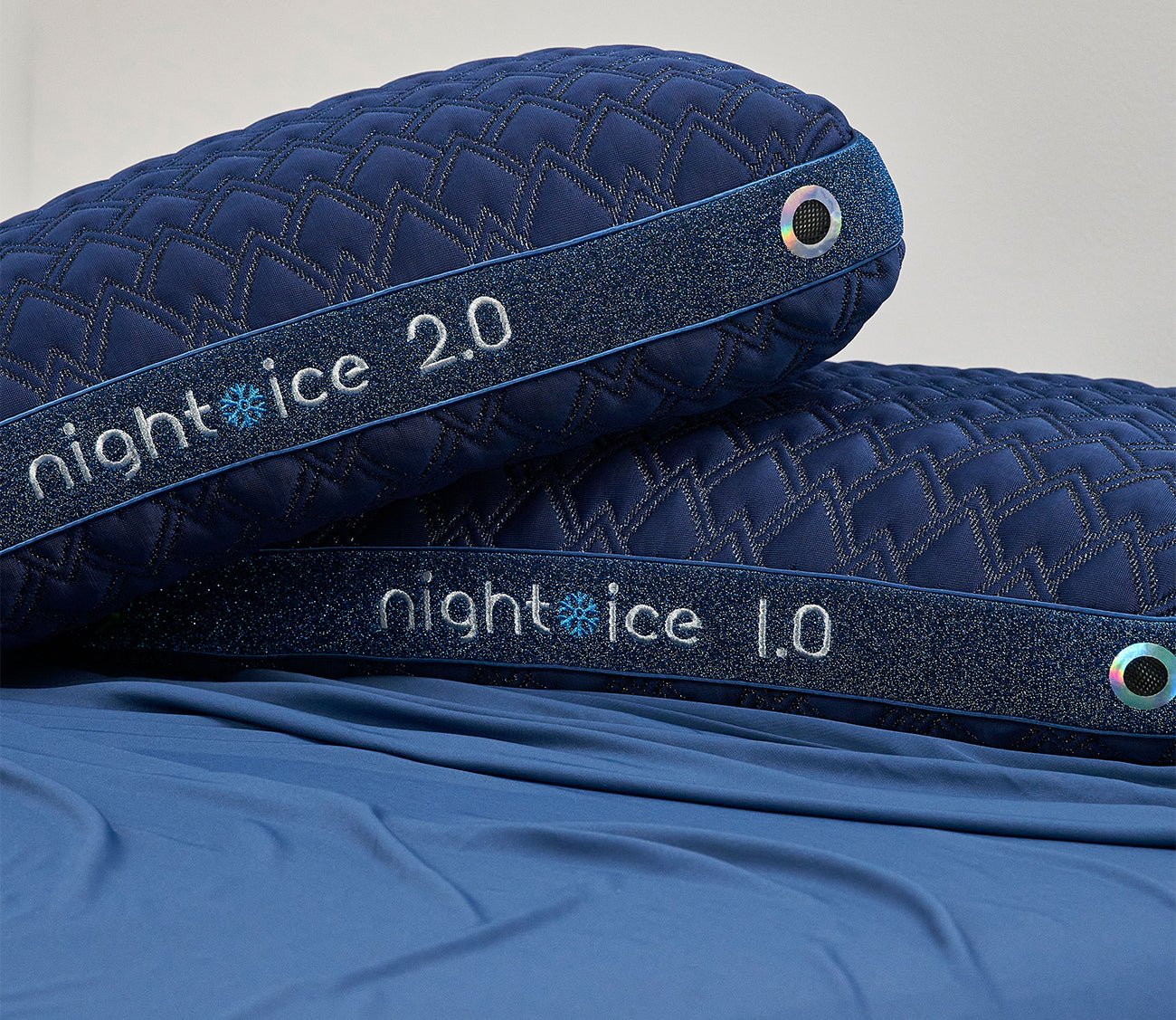 Pair of Bedgear Night Ice Performance Pillow, 2.0 Loft and 1.0 loft