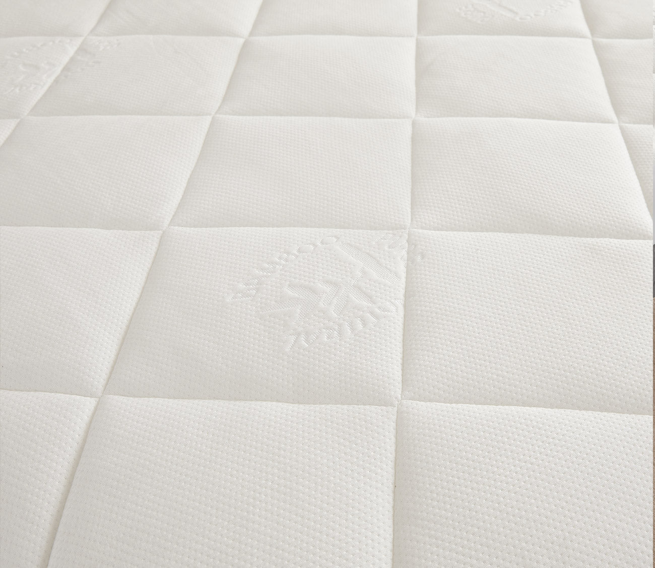 Night Song Bamboo Blend Mattress Pad by City Mattress, close up of quilted pad
