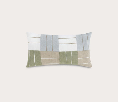 Villa by Classic Home Niya Wheat Green Multi Throw Pillow