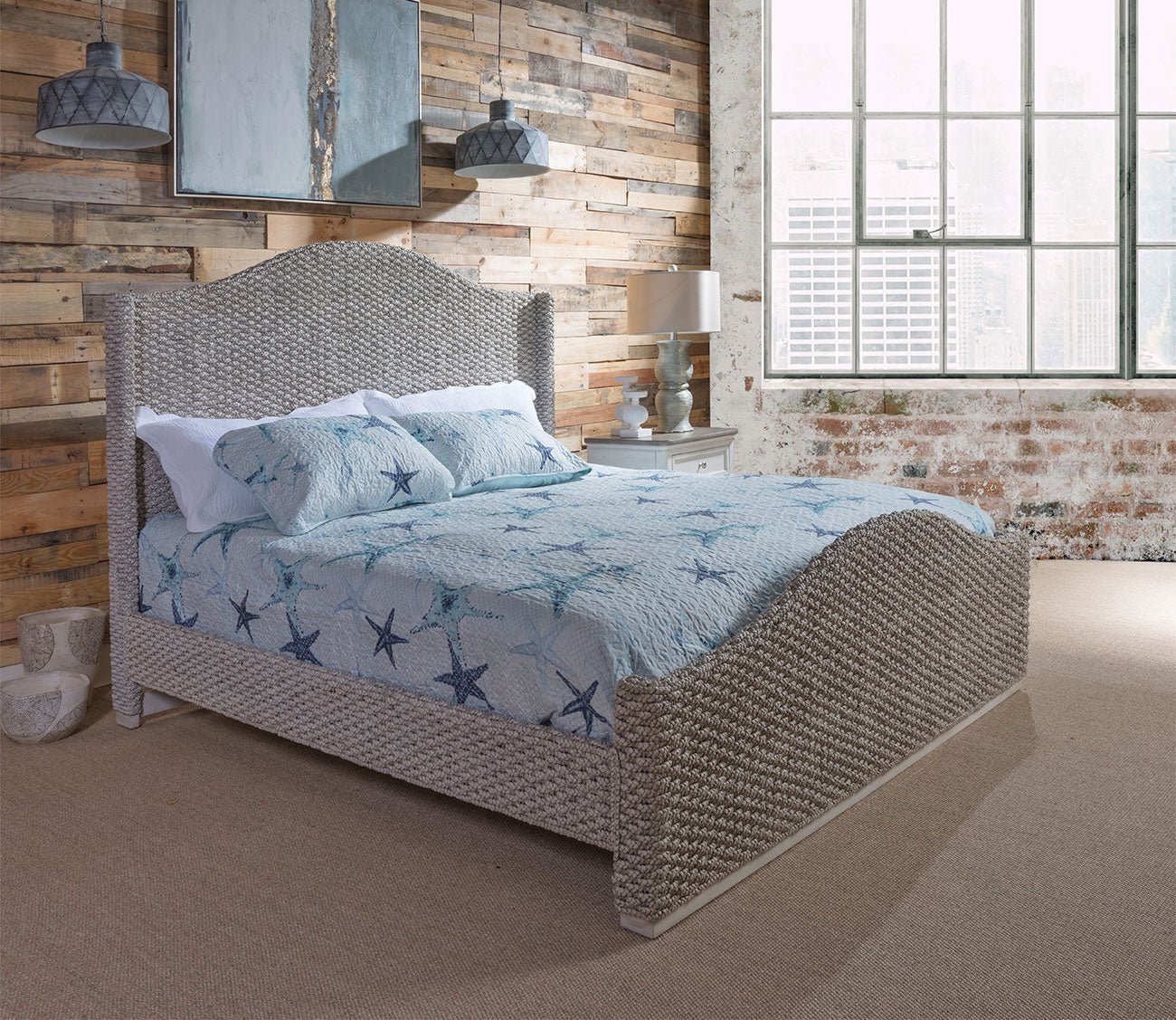 Palmetto Home Braided Sheltered Woven Bed by Palmetto Home