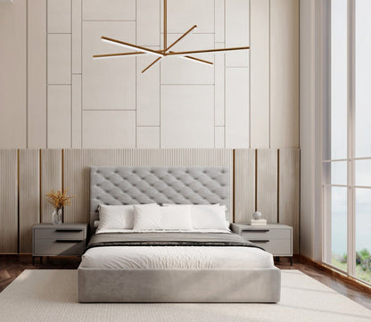 Parker Tufted Velvet Upholstered Storage Bed by Casa Bianca - lifestyle
