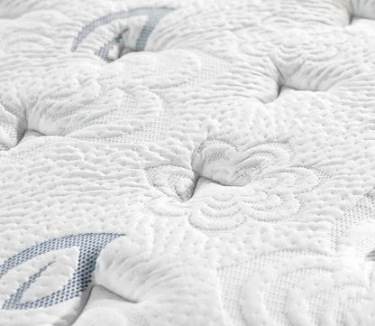 Close-up view of of PranaSleep Asha LuxePro 3.0 Plush Mattress by PranaSleep