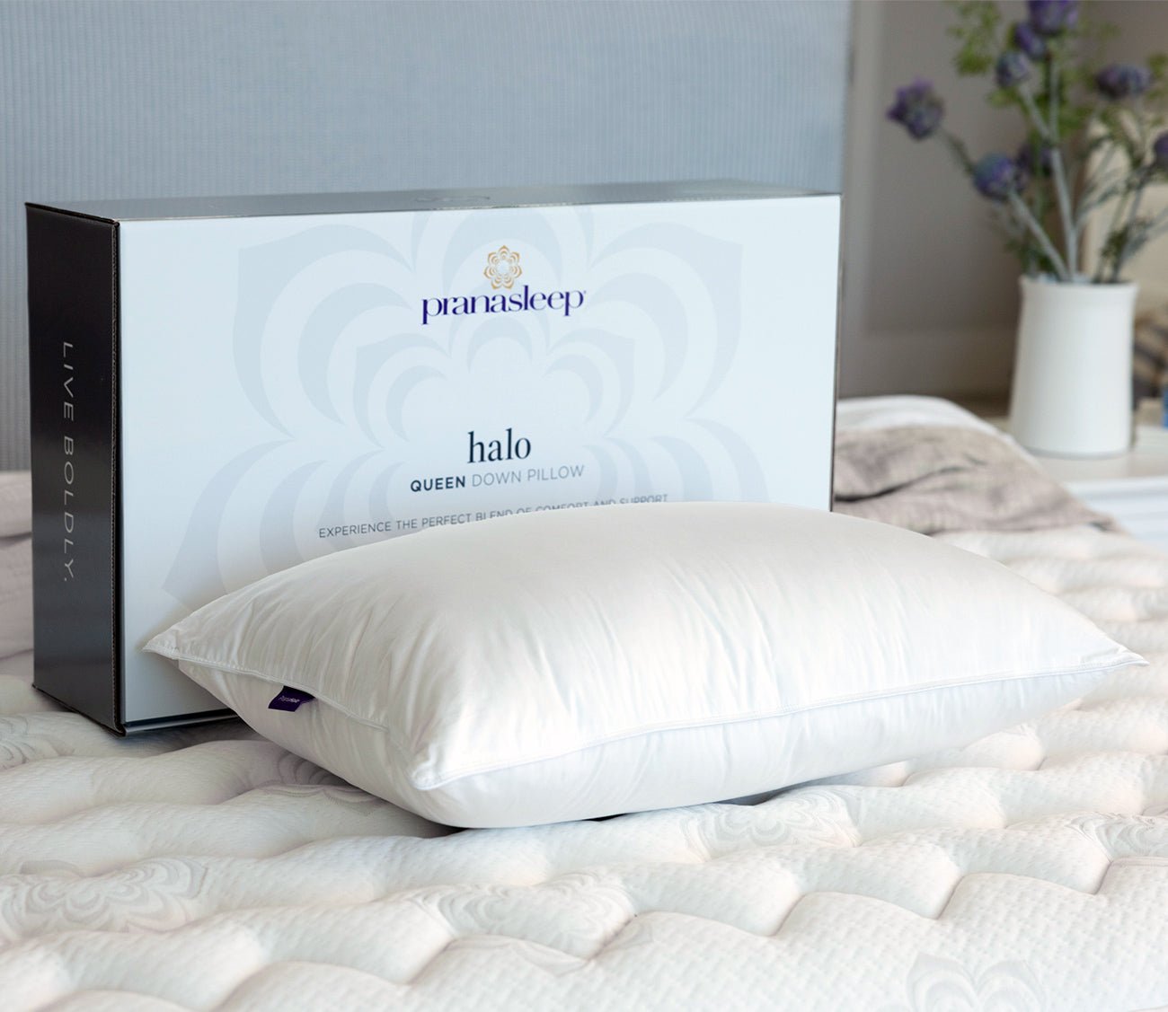 PranaSleep Halo Down Pillow