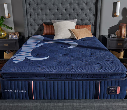 Close-up view of Reserve Plush Euro Pillow Top Mattress in a lifestyle setting.
