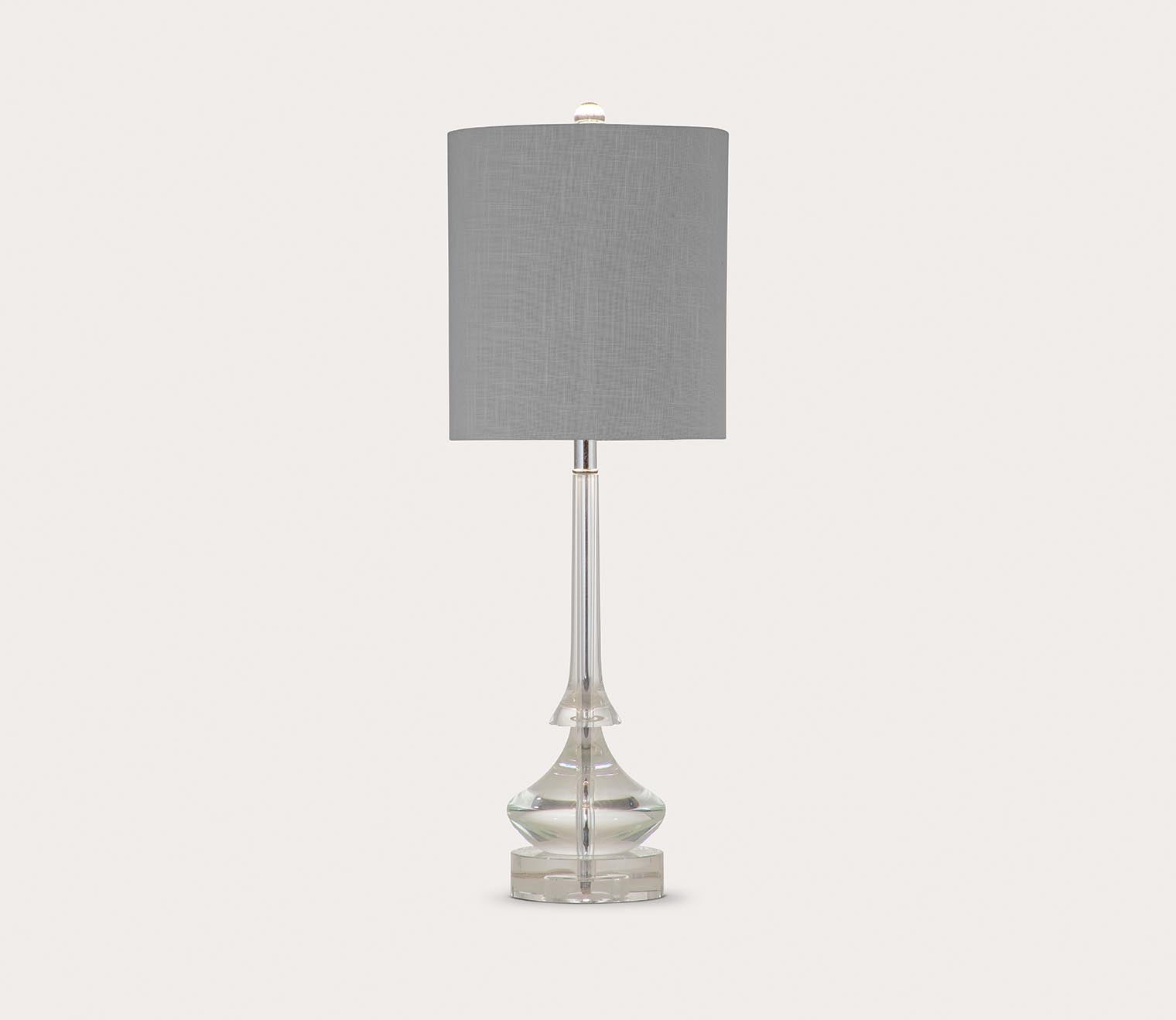 Bassett Mirror Rivoli Glass Table Lamp