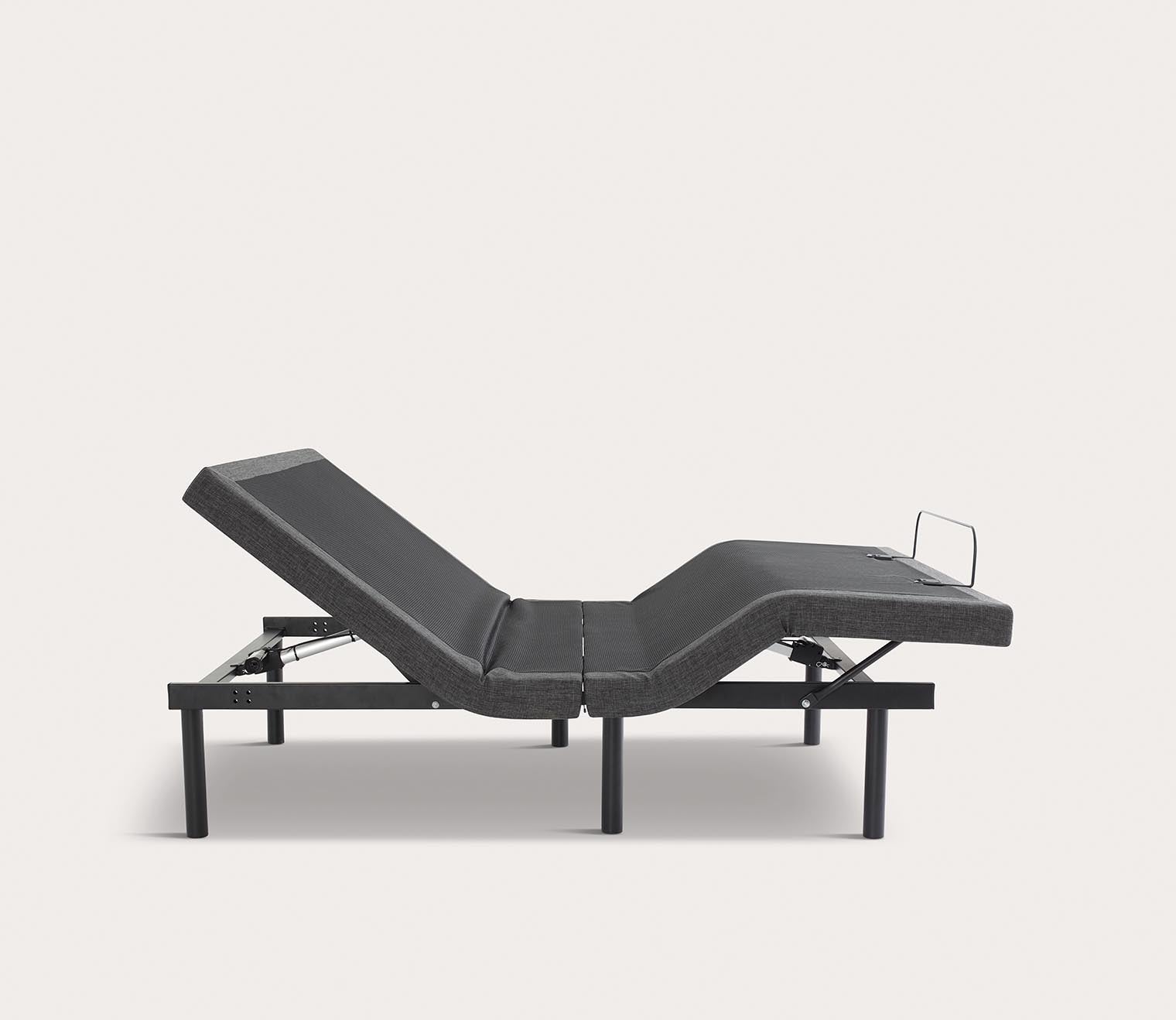 S1000 Adjustable Bed Base by Sleeptone, silo, head and legs elevated