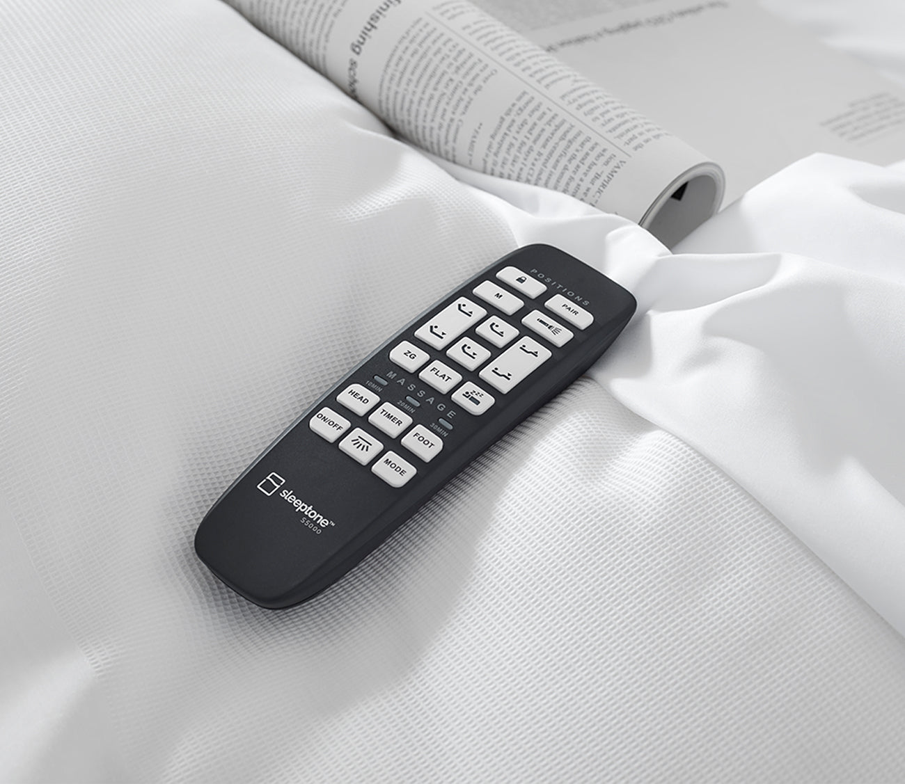 S3000 Adjustable Bed Base by Sleeptone, wireless remote